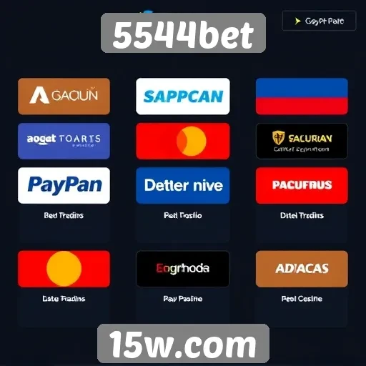 Variedade de métodos de pagamento no 5544bet